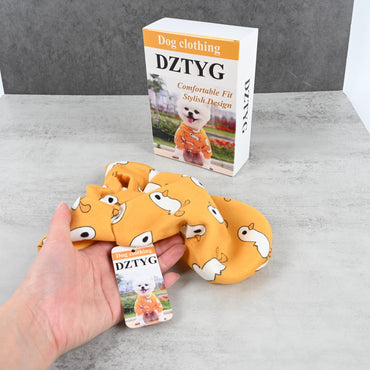 DZTYG Small Dog Clothing Soft Polyester Pet Apparel Warm Stylish Outfit