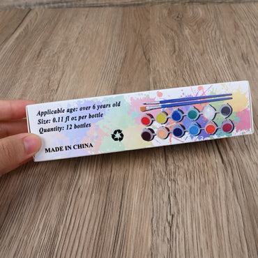 QFMUSMVQFM Professional Watercolor Paints Set 12 Color Artist Grade Watercolor Paints with High Pigment Concentration