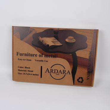 ARDARA HOME Modern Furniture of Metal Round Side End Table Premium Iron Construction Minimalist Design