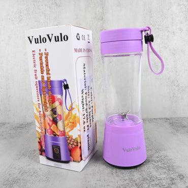 VuloVulo Mini Cyclone Electric Juicer 6-Blade Portable Fruit & Vegetable Juicer for Household Use