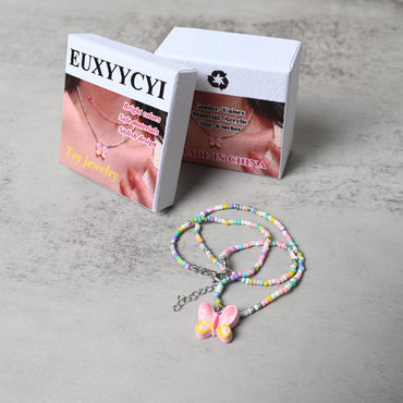 EUXYYCYI-28 Vibrant Toy Jewelry Necklace Safe & Colorful Dress-Up Accessory for Kids Ages 3+