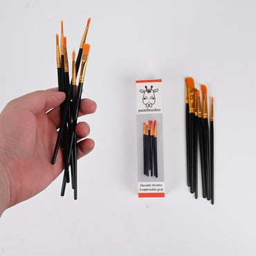 changjinglu Professional Black Oil Painting Paintbrushes Premium Artist Paintbrushes Set for Oil Colors