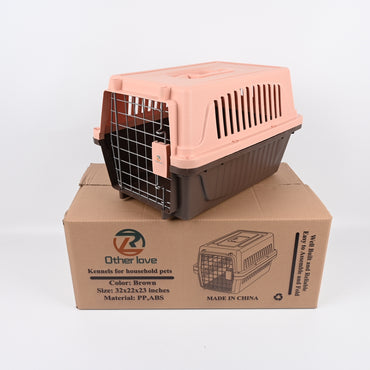R Other love Brown Pet Carrier Kennels for Household Pets Secure Travel Kennels for Cats and Dogs