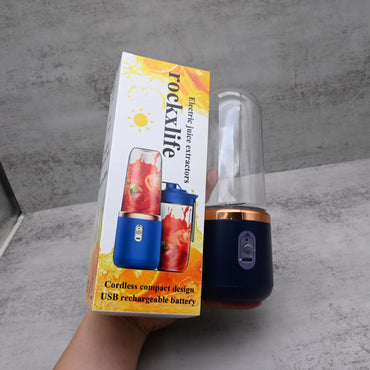 rockxlife Electric Juice Extractors: Portable USB Rechargeable Mini Blender for Smoothies and Fresh Juice