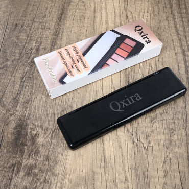 Qxira 10 Color Highly Pigmented Eyeshadow Palette Matte Shimmer Blendable Makeup
