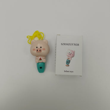 SZRMZGYXGS Infant toys-Cartoon Pig-Shaped Children’s Whistle Toy for Early Sound Exploration