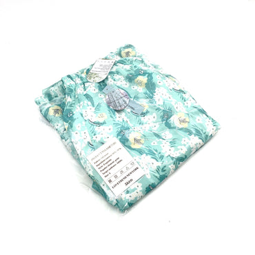 LOVETREND NEWYORK Skirts Green Floral Print 91% To 95% Polyester Exquisite Double Layer Hem Skirts
