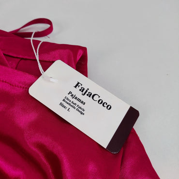 Fajacoco Luxurious Burgundy Pajamas - Sexy Sleepwear for Romantic Nights and Cozy Lounging