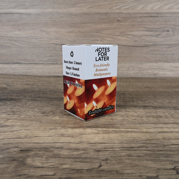 NOTES FOR LATER Tea Light Candles Unscented Decorative Tea Light Candles for Home Wedding