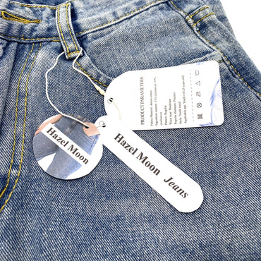 Hazel Moon Jeans Denim Cotton Fabric Blend 51 To 70 Percent Regular Fit Moderate Waist Pocket Casual Jeans