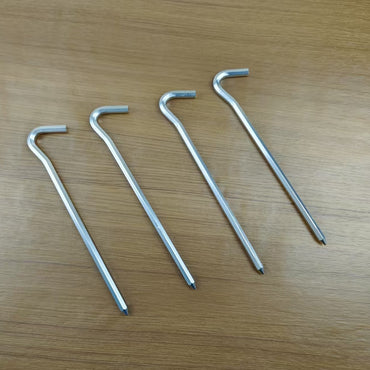 SDYHTS Tent pegs of metal outdoor thicker and longer stainless steel pegs canopy pegs fixer tent camping steel pegs beach camping wind rope