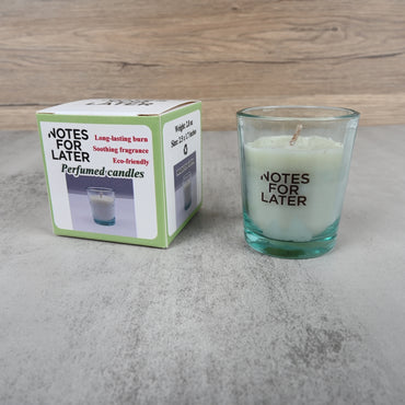 NOTES FOR LATER Natural Soy Wax Perfumed Candle Long-Lasting Burn for Relaxation & Stress Relief