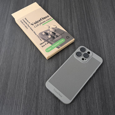VoiceOnce Cell Phone Case for Apple iPhone 15 Pro Max Gray TPU Durable Perfect Fit