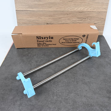 Slxeyiu Blue Bathroom Towel Racks Rust-Resistant Space Saving Towel Holder