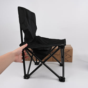 JMJJWEI Portable Outdoor Folding Chairs Medium Black Lightweight Chairs for Camping & Art