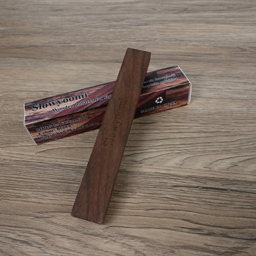 Slowyoomi Walnut Wood Price Tag Stand Wooden Holders for Signboards, Bakery and Café Menu Displays