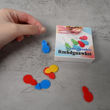 Rmhdguawhst Needle Threader Easy to Use for Seniors and DIY Enthusiasts Ergonomic Gourd Shape Design