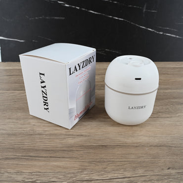 LAYZDRY Mini Humidifier Small Droplet White Compact Quiet for Desk Nightstand Auto Shut Off