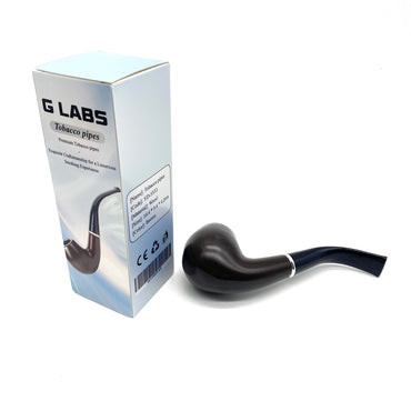 GLABS Tobacco pipes-Classic Wooden Smoking Pipe for Enthusiasts, Durable Briar Wood Design with Smooth Finish, Elegant Gift Idea for Pipe Smokers, Traditional Style