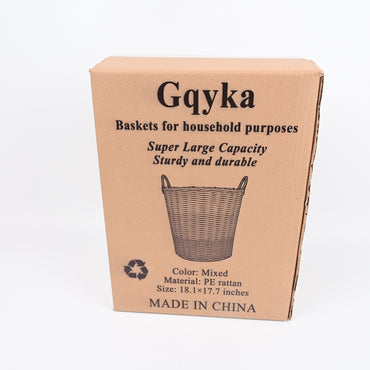 Gqyka Large Household Laundry Basket Durable Storage Baskets for Household Purposes