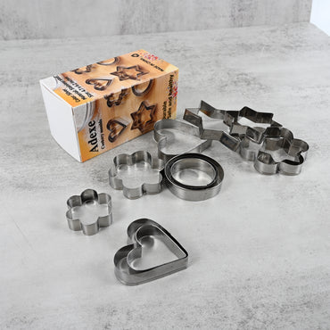 Adexe Cookery Moulds Stainless Steel Durable Lightweight Easy Clean for Baking and Cooking Kitchen Essential