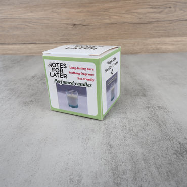 NOTES FOR LATER Natural Soy Wax Perfumed Candle Long-Lasting Burn for Relaxation & Stress Relief