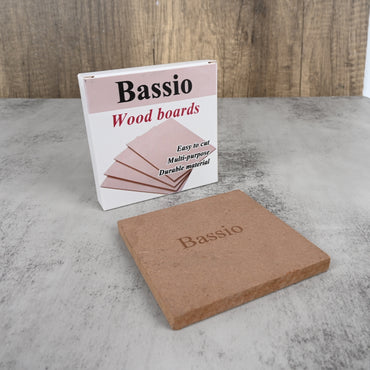 Bassio High-Quality Wooden Plank – Sanded Solid Wood Board for DIY Projects, Furniture Building, Crafts & Home Improvement