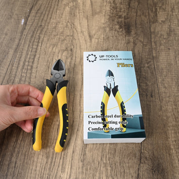 UF-TOOLS POWER, IN YOUR HANDS 6-Inch Diagonal Pliers – Carbon Steel Precision Cutting & Gripping Tool