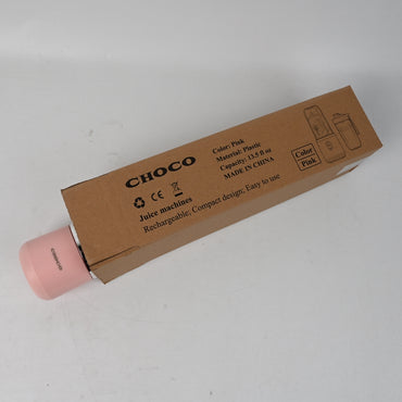 CHOCO Juice Machines Portable Rechargeable Mini Juicer Blender Pink