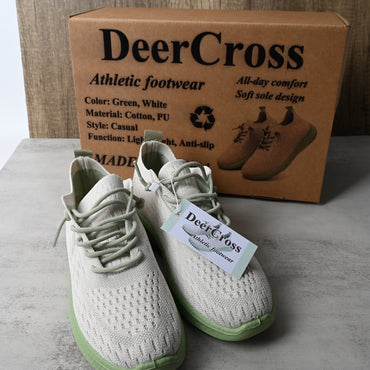 DeerCross Athletic Footwear Women's Athletic Casual Shoes Breathable Mesh Shock Absorbing