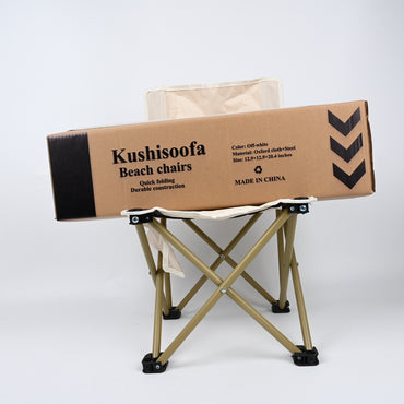 Kushisoofa Portable Folding Beach Chairs with Backrest for Camping, Fishing and Outdoor Activities