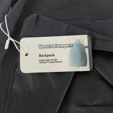 Weachallengers Stylish and Durable Water-Resistant Backpack in Sleek Black