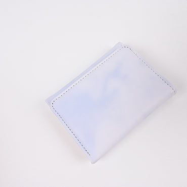 Aremath Blue Leather Wallet Slim Minimalist Wallets with Multiple Card Slots Compact and Portable Design