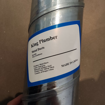 King Plumber Durable Stainless Steel Metal Duct for Efficient Ventilation and HVAC Systems