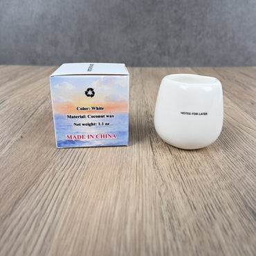 NOTES FOR LATER Low-Temperature Massage Candle in Ceramic Jar Moisturizing Coconut Wax Massage Candle for Cosmetic Skincare