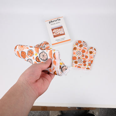 phesrfu Heat Resistant Oven Mitts Kitchen Oven Mitts for Baking & Cooking with Comfortable Grip