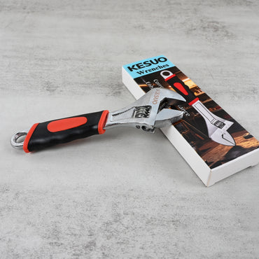KESUO 6 Inch Adjustable Wrench Upgraded Non Slip Handle for DIY Professional Use