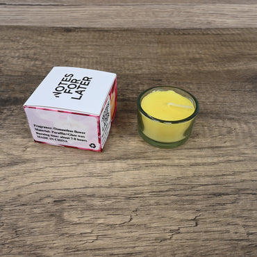 NOTES FOR LATER Osmanthus Scented Soy Candle Natural Long-Lasting Aromatherapy Candle in Yellow