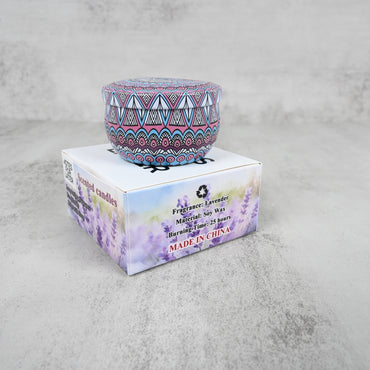 NOTES FOR LATER Lavender Scented Soy Wax Candle with Dried Petals Aromatherapy Candle for Sleep & Relaxation