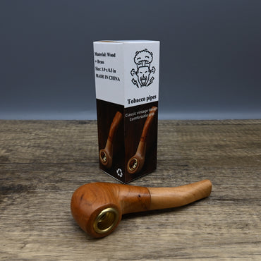 Premium Wooden Tobacco Pipes Handcrafted Briar Wood Smooth Smoking Experience