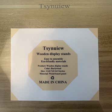 Tsynuiew Premium Wooden Display Stands for Collectibles and Decor