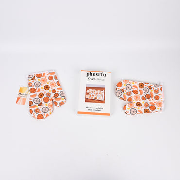 phesrfu Heat Resistant Oven Mitts Kitchen Oven Mitts for Baking & Cooking with Comfortable Grip