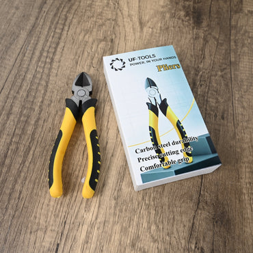 UF-TOOLS POWER, IN YOUR HANDS 6-Inch Diagonal Pliers – Carbon Steel Precision Cutting & Gripping Tool