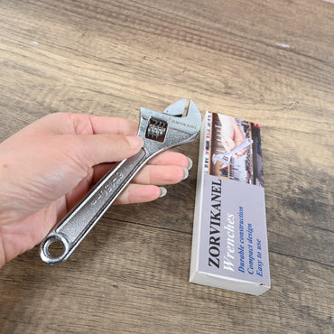 ZORVIKANEL 6-Inch Mini Wrench Compact Adjustable Wrench for Tight Spaces, Durable Tool for DIY & Repairs