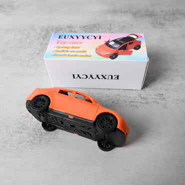EUXYYCYI-28 Kids Inertia Toy Car with Openable Doors Model for Boys, Realistic Pull-Back Vehicle