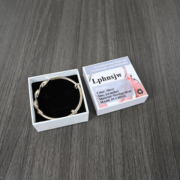 Lphnsjw Bangles Twisted Bangle Bracelet Elegant Durable Versatile Style for Casual and Formal Occasions