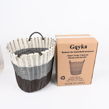Gqyka Large Household Laundry Basket Durable Storage Baskets for Household Purposes