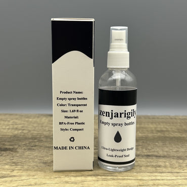 zenjarigily Portable Plastic Spray Bottle for Alcohol and Perfume – Ultra-Lightweight, Leak-Proof, and Perfect for Travel, Personal Care, and Professional Use