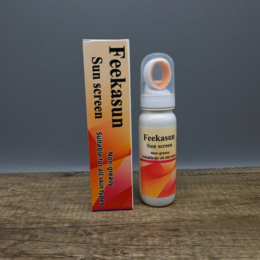 Feekasun Sunscreen Spray SPF 50 Broad Spectrum UVA UVB Protection Water Resistant Non Greasy for Face Body