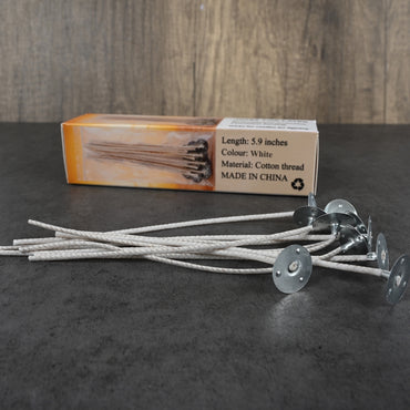 NOTES FOR LATER Eco-Friendly HTP-52 Candle Wicks for Lighting - High-Performance Cotton Wicks for Clean